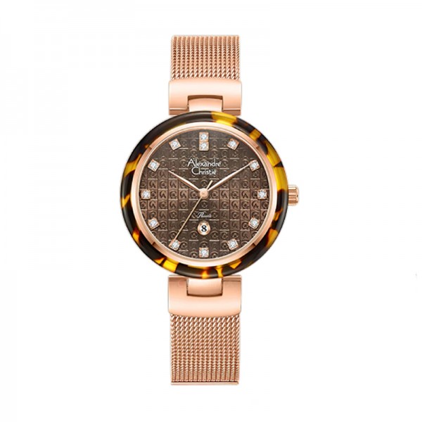 Alexandre Christie AC 2C07 Rosegold Brown LDBRGBO Alexandre Christie AC 2C07 Rosegold Brown LDBRGBO
